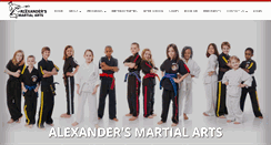 Desktop Screenshot of alexandersmartialarts.net